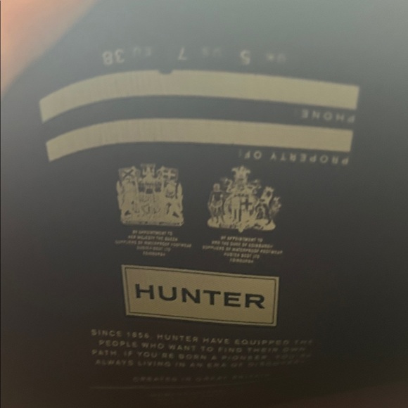 Hunter Women's Dark Purple Rain Boots - Picture 6 of 6